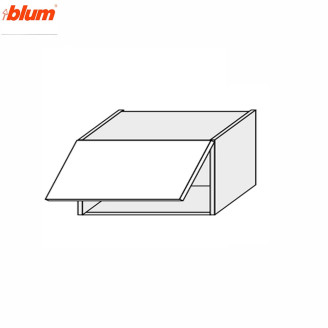 Кухонная секция Мери верхняя 80В/360 1дв Aventos Pro Blum MR-181W/9003gl MiroMark