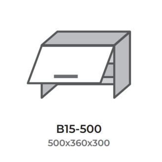 Кухонна секція В15-500 верхня 500 витяжка один фасад Модерн Еверест  