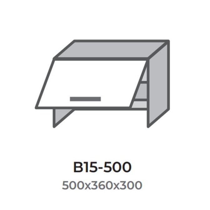 Кухонна секція В15-500 верхня 500 витяжка один фасад Модерн Еверест  