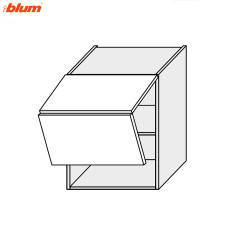Кухонна секція Вінтаж верхня 80В/720 2дв Aventos Pro Blum VN-482W/9003 MiroMark