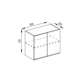 Кухонна секція верхня В 60 Влада Світ меблів