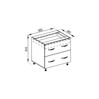 Кухонна секція нижня Н 80 Ш ( + ВШ) LUX Прованс Світ меблів Кухонна секція нижня Н 80 Ш ( + ВШ) LUX Прованс Світ меблів