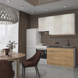 Кухня готова ДСП 3 Класик 1,8 м висота Н 900 плита окремо, без ручок Senam    