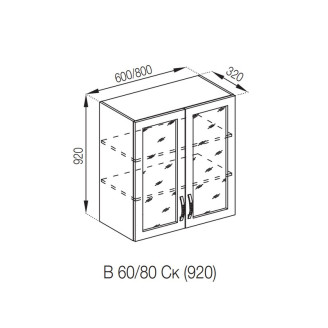 Кухонна секція нижня В 80 Ск (h-920) Прованс Світ меблів Кухонна секція нижня В 80 Ск (h-920) Прованс Світ меблів