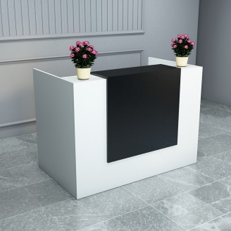 Ресепшин-2 стіл стійка Білий стиль Гамма