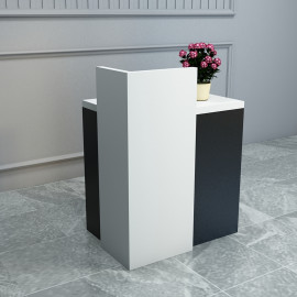 Ресепшин-3 стіл стійка Білий стиль Гамма