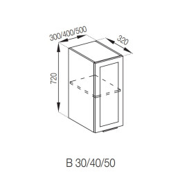 Кухонная секция верхняя В 30 Анна Мир мебели