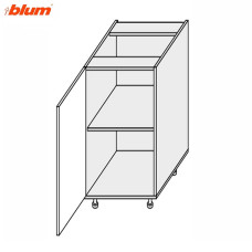 Кухонна секція Мері нижня 20Н/820 1дв Pro Blum MR-023W/9003gl MiroMark
