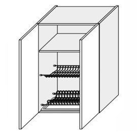 Кухонна секція Валенсія верхня 80ВС/900 2дв Сушка VL-583W/9003 MiroMark