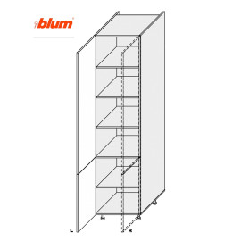 Кухонная секция Пенал Миллениум 60П/2320 Pro Blum Правая ML-863W/9003R MiroMark