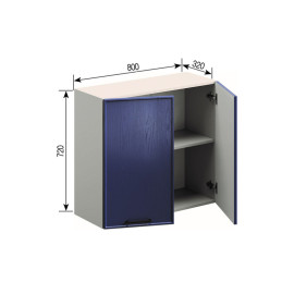 Кухонна секція верхня В 80 Аріель Світ меблів