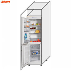 Кухонна секція Мері Пенал 60ПХ/2320 Холодильник Pro Blum MR-867W/9003gl MiroMark