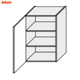 Кухонная секция Винтаж верхняя 50В/720 1дв Pro Blum VN-451W/9003 MiroMark