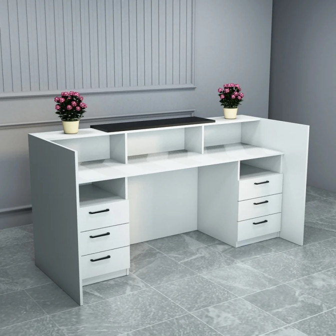 Ресепшин-1 стол стойка Белый Гамма стиль