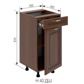 Кухонная секция нижняя Н 40 ДШ FAVORIT Роксана Мир мебели  