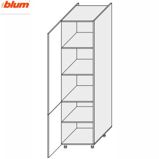 Кухонна секція Валенсія Пенал 60П/2140 Pro Blum VL-764W/9003 MiroMark