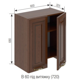 Кухонная секция верхняя В 60 під витяжку Роксана Мир мебели