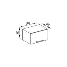 Кухонна секція антресоль А 30 (320) Адель Світ меблів 
