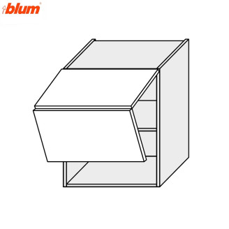 Кухонная секция Мери верхняя 80В/720 2дв Aventos Pro Blum MR-482W/9003gl MiroMark