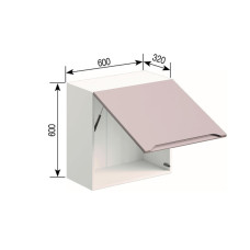 Кухонная секция под вытяжку 60 ОКАП (h-920) Зарина Мир мебели 