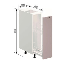 Кухонна секція нижня Н 30 карго Заріна Світ меблів