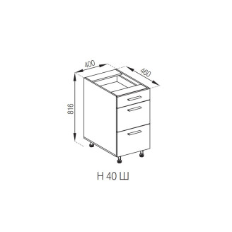 Кухонная секция нижняя Н 40Ш FAVORIT Бьянка Мир мебели Кухонная секция нижняя Н 40Ш FAVORIT Бьянка Мир мебели
