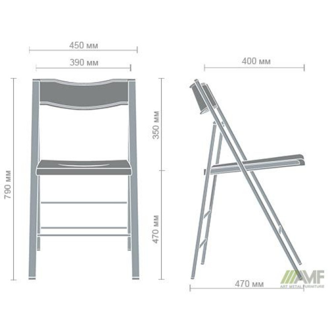 Стул Ибица алюм пластик зеленый RAL 6018 AMF