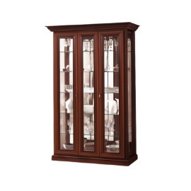 Витрина 2 Дв с зеркалом 2010*550*1320 Терра Орех Караваджо / Орех Итальянский Скай У-1