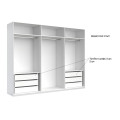 Шкаф 6Дв Дженнифер / Jennifer Глянец Чёрный MiroMark JF-16-RB/BL