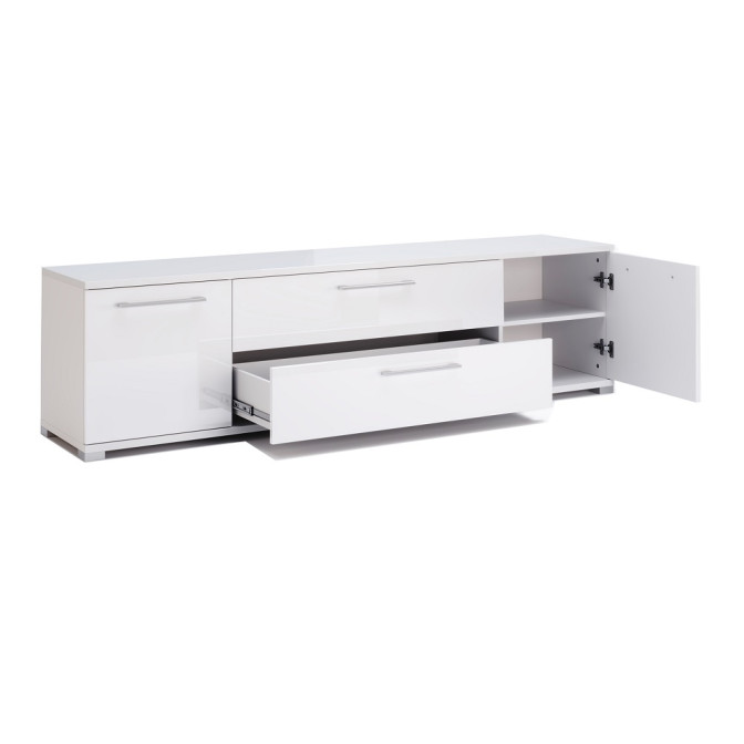 Тумба ТВ 1,9м Фемелі / Family Глянець Білий MiroMark FM-190-WB