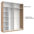Шафа-купе 2,0х2,1 Міла / Mila Глянець Білий MiroMark MA-20-WB