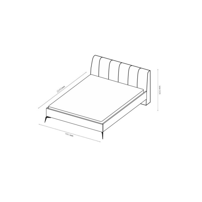 Кровать Мягкая обивка 1,8x2,0 Тоффи / Toffee 04 MiroMark TF-38-TF