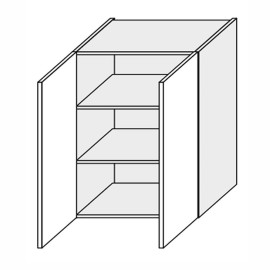 Кухонна секція Валенсія верхня 60В/720 2дв VL-461W/9003 MiroMark