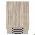 Тумба мобильная SIG - 406 (420х420х630мм) Ручки Черный / Вяз Либерти Дымчатый AMF