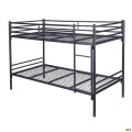 Кровать двухъярусная AMF - 1 90200 2 Черная AMF