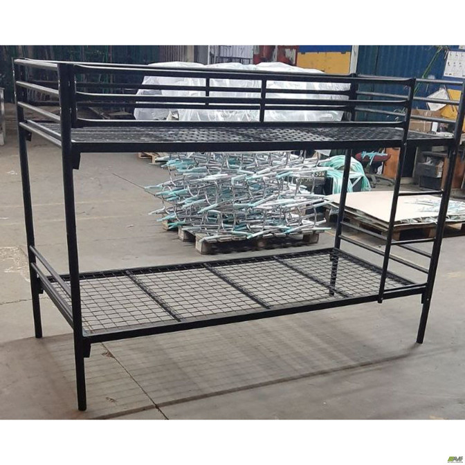 Кровать двухъярусная AMF - 1 90200 2 Черная AMF
