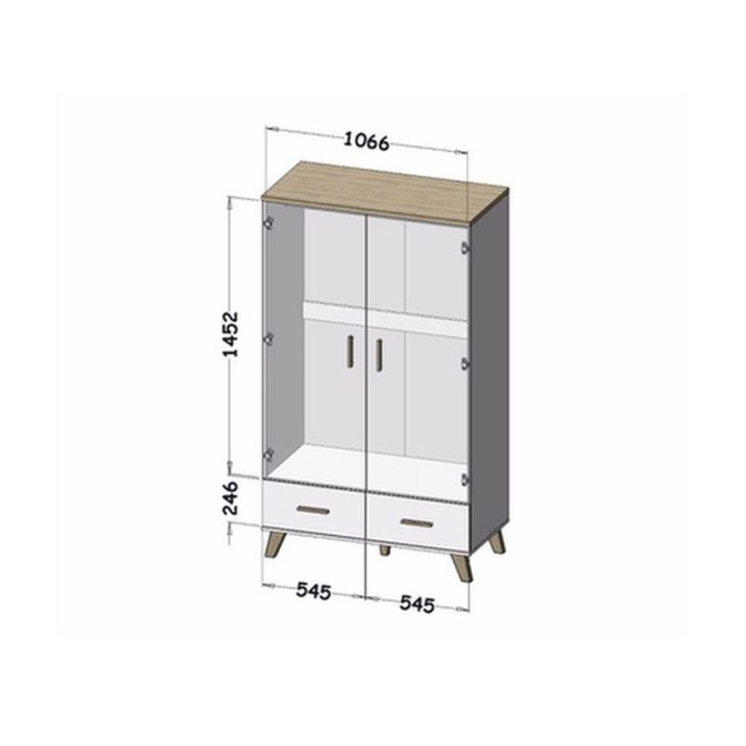 Шафа Lotta 2D2S Cama