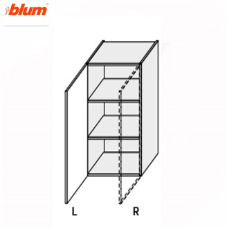 Кухонна секція Міленіум WG верхня 30В/900 1дв Pro Blum Ліва ML-533W/01L MiroMark