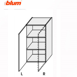 Кухонна секція Міленіум верхня 20В/720 1дв Pro Blum Ліва ML-421W/9003L MiroMark
