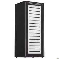 Пенал книжный Оникс 450х400х1090 Мокко, стекло AMF