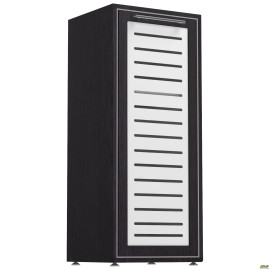Пенал книжный Оникс 450х400х1090 Мокко, стекло AMF