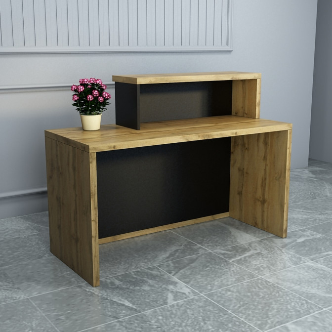 Ресепшин-4 стол стойка 1400 Дуб Аппалачи Гамма стиль