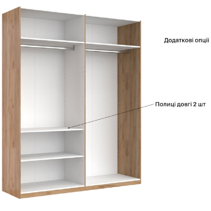 Шафа 4Дв із дзеркалом Белла / Bella Глянець Білий MiroMark BL-14-WB