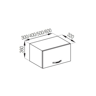 Кухонная секция антресоль А 50 (320) Прованс Мир мебели