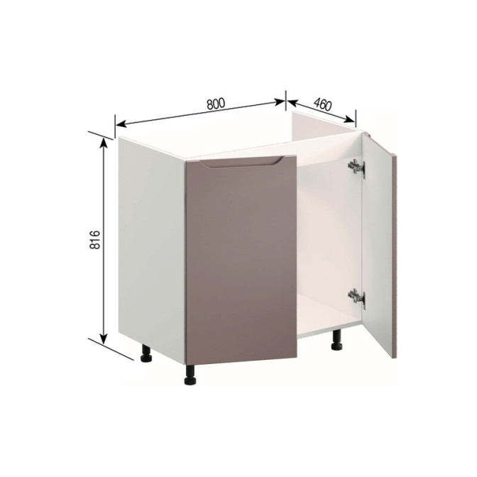 Кухонна секція нижня Н 80М Заріна Світ меблів