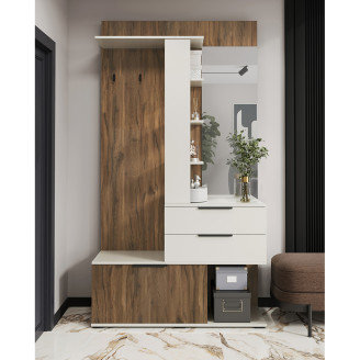 Прихожая Соната Дуб Ливорно / Нимфея Альба Мир Мебели