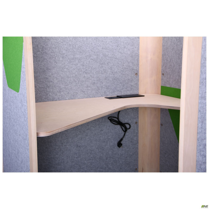 Кабина Cabi, серый фетр/зеленый фетр, черный графит AMF