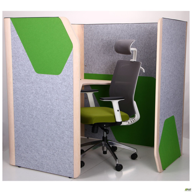 Кабина Cabi, серый фетр/зеленый фетр, черный графит AMF