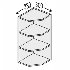 Кухонна секція Мері верхня 30ВЗК/720 Кутове закінчення MR-431W MiroMark