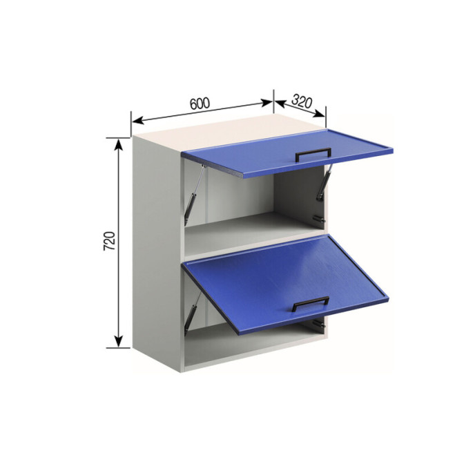 Кухонная секция верхняя В 60 Б Ариэль Мир мебели